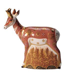 Royal Crown Derby Pronghorn AntelopeLtd Ed. 75/950, Signed